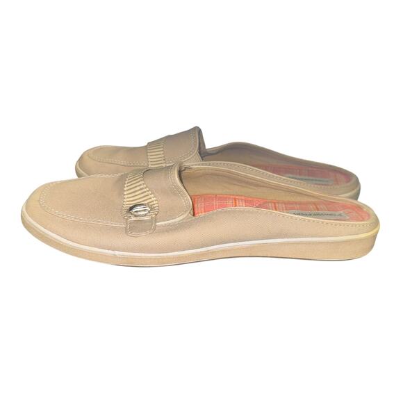 Grasshoppers Loafers Women’s Size 8.5 W Tan Canvas Slip On Comfort Shoes - Picture 3 of 9